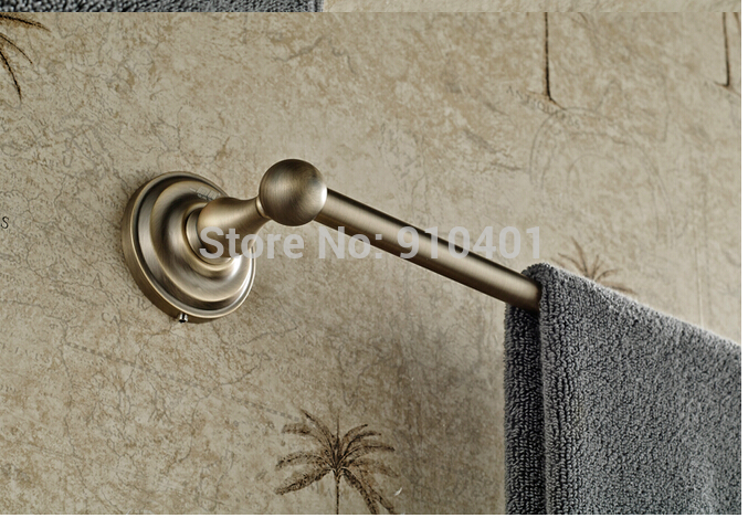 Wholdsale And Retail Promotion Antique Brass Bathroom Wall Mounted Towel Rack Holder Single Towel Bar Hanger