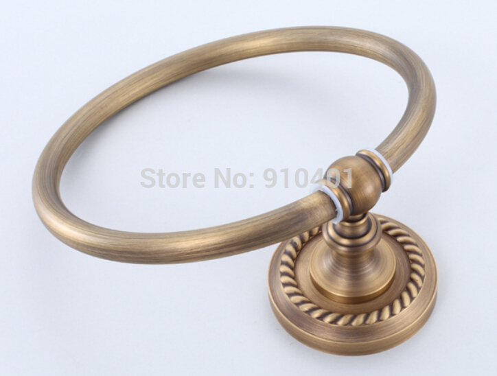 Wholesale And Retail Promotion Antique Brass Wall Mounted Bathroom Towel Rack Holder Towel Ring