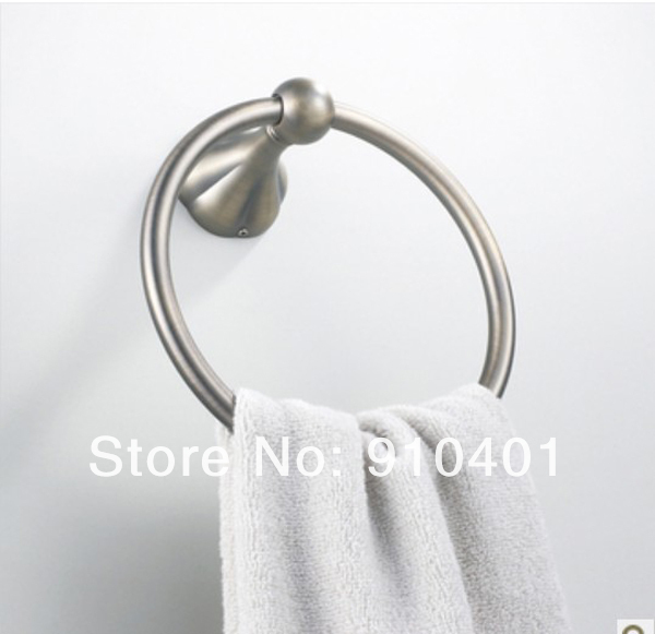 Wholesale And Retail Promotion NEW Antique Bronze Flower Base Towel Ring Hanging Ring Towel Holder Towel Hanger