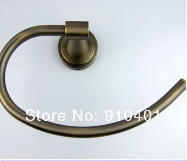Wholesale And Retail Promotion NEW Antique Bronze Semi-circle Towel Ring Hanging Ring Towel Holder Towel Hanger