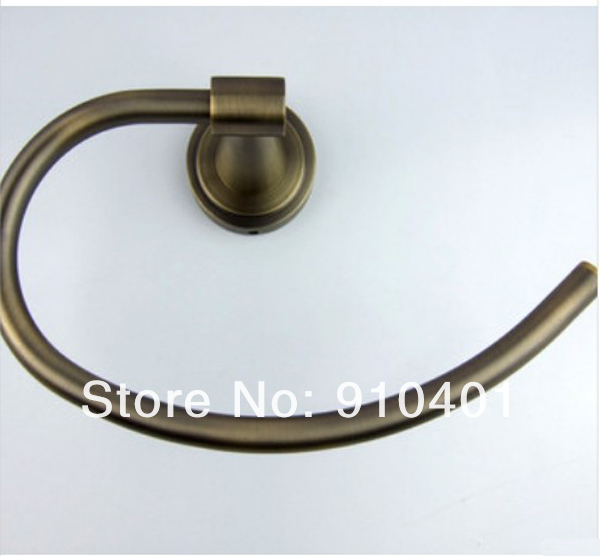 Wholesale And Retail Promotion NEW Antique Bronze Semi-circle Towel Ring Hanging Ring Towel Holder Towel Hanger