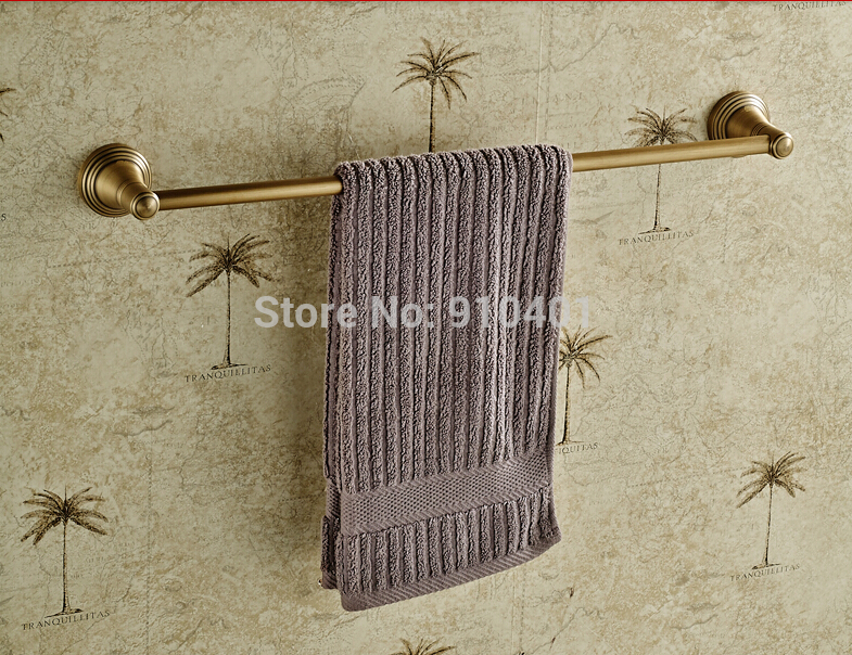 Wholesale And Retail Promotion NEW Bathroom Hotel Antique Brass Towel Rack Holder Single Towel Bar Wall Mounted