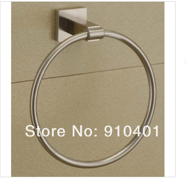 Wholesale And Retail Promotion NEW Chrome Brass Semi-circle Towel Ring Hanging Ring Towel Holder Towel Hanger