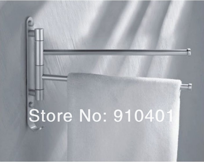 Wholesale And Retail Promotion NEW Dual Flexible Pole Towel Shelf Space Aluminum Towel Rack Towel Bar W/ hook