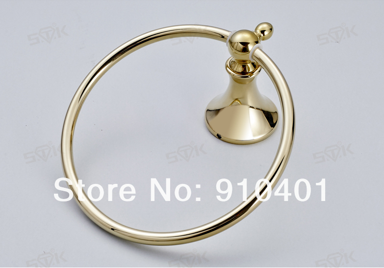 Wholesale And Retail Promotion NEW Fashion Bathroom Accessories Bathroom Towel Rack Round Towel Ring Holder