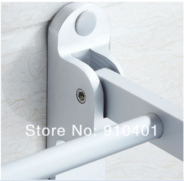Wholesale And Retail Promotion NEW Fashion Hotel Home Aluminium Wall Mounted Towel Rack Holder With Towel Bar
