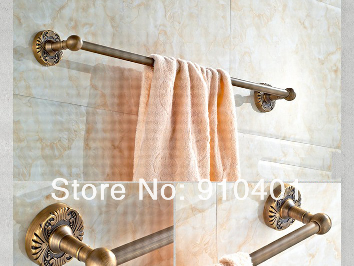 Wholesale And Retail Promotion NEW Wall Mounted Antique Bronze Towel Bar Towel Rack Holder 24 Inches Towel Bar