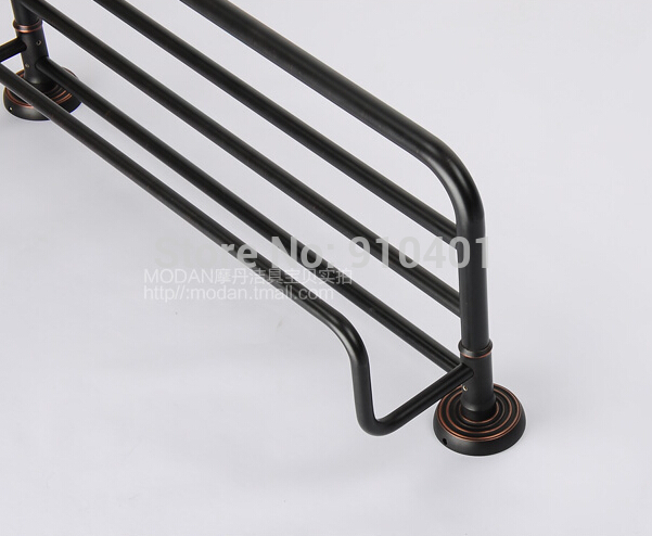 Wholesale And Retail Promotion Oil Rubbed Bronze Brass Wall Mounted Bathoom Shelf Towel Rack Holder Towel Bar