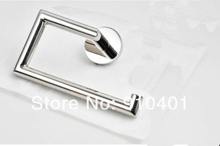 Wholesale And Retail Promotion Polished Wall Mounted Brass Bathroom Towel Ring Towel Rack Holder Chrome Finish