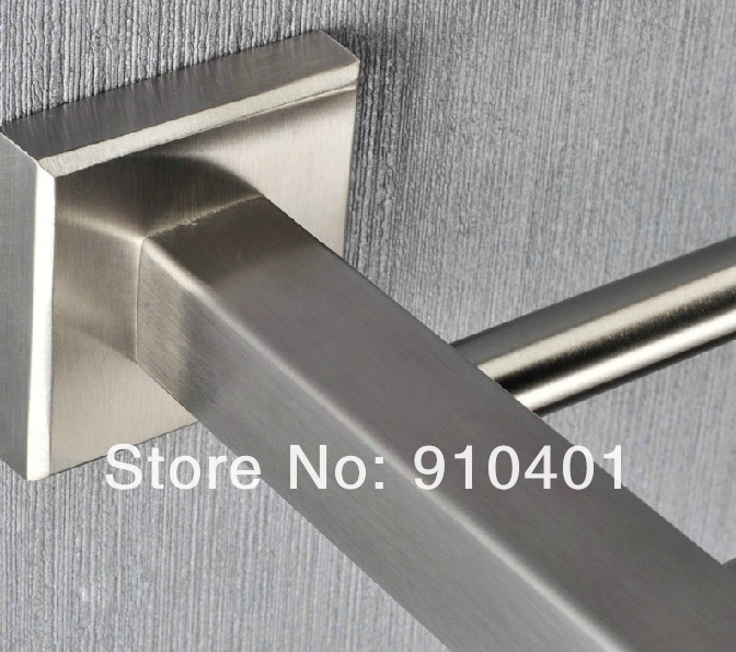 Wholesale And Retail Promotion Stainless Steel Brushed Nickel Bathroom Towel Rack Storage Holder W/ Towel Bar