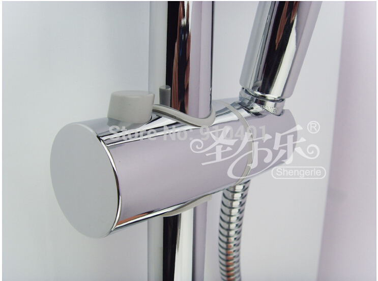 Wholesale And Retail Promotin NEW Wall Mounted Bathroom Tub Faucet Single Handle Mixer Tap W/ Hand Shower Bar