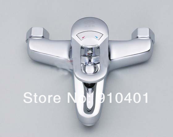 Wholesale And Retail Promotion   NEW Polished Chrome Wall Mounted Bathroom Tub Faucet With Hand Shower Mixer Tap