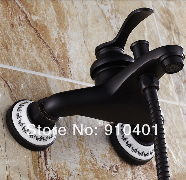 Wholesale And Retail Promotion NEW Oil Rubbed Bronze Bathroom Tub Faucet Shower Valve Single Handle Mixer Tap
