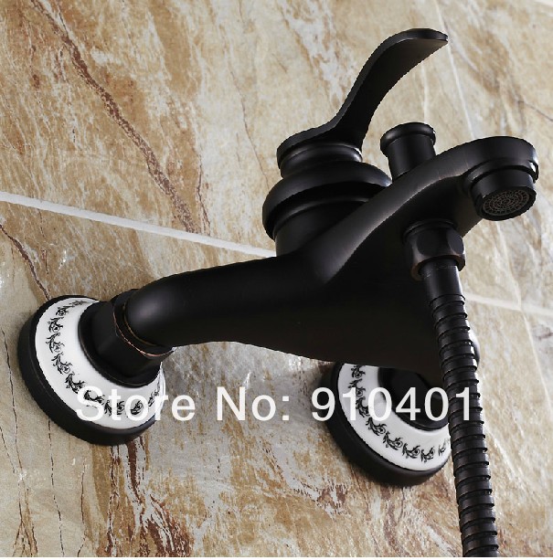 Wholesale And Retail Promotion Oil Rubbed Bronze Bathroom Tub Faucet Single Handle Shower Mixer Tap Hand Shower