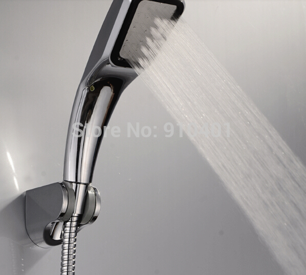 Wholesale And Retail Promotion wall mounted chrome brass bathroom tub faucet single handle w/ hand shower