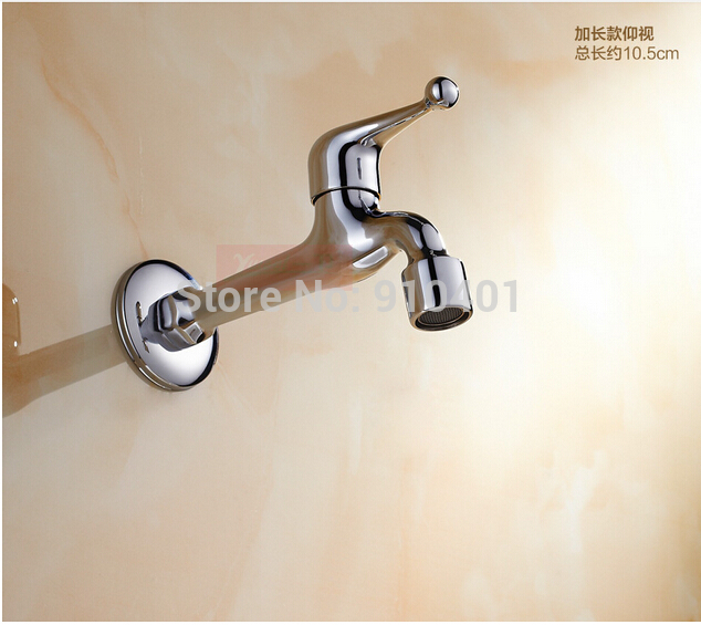 Wholesale And Retail Promotion Bathroom Wall Mounted Long Spout Sink Faucet Mop Pool Sink Cold Water Faucet Tap