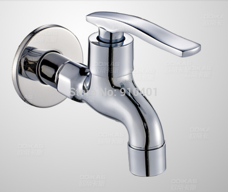 Wholesale And Retail Promotion  Chrome Brass Mop Pool Water Faucet Washing Machine Cold Water Tap