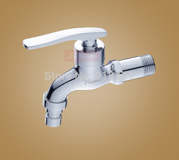 Wholesale And Retail Promotion Chrome Brass Washing Machin Faucet Mop Pool Sink Cold Water Tap