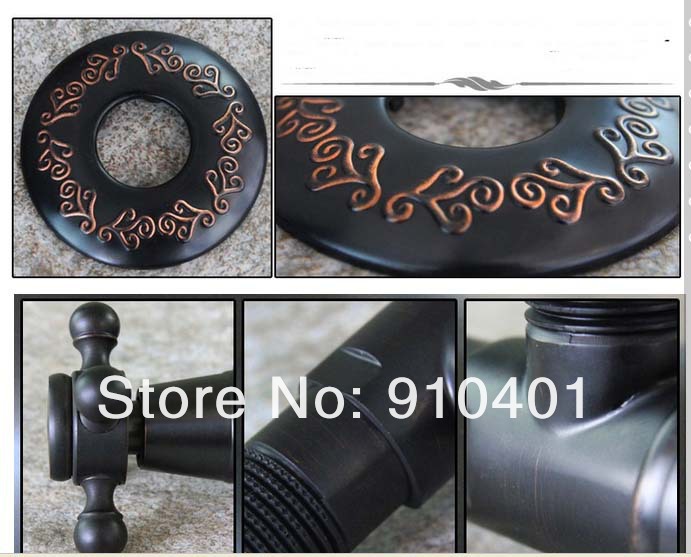Wholesale And Retail Promotion NEW Bathroom Oil Rubbed Bronze Washing Machine Faucet Pool Sink Tap Wall Mount