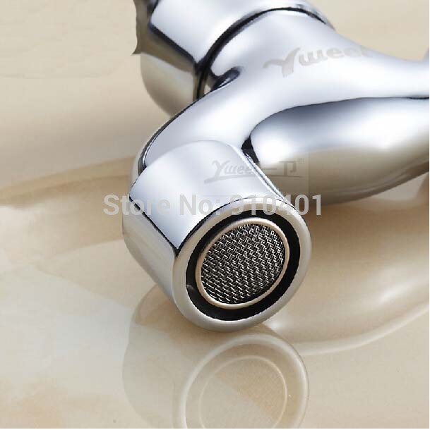 Wholesale And Retail Promotion NEW Chrome Brass Small Sink Faucet Single Handle Cold Water Faucet Mop Pool Tap