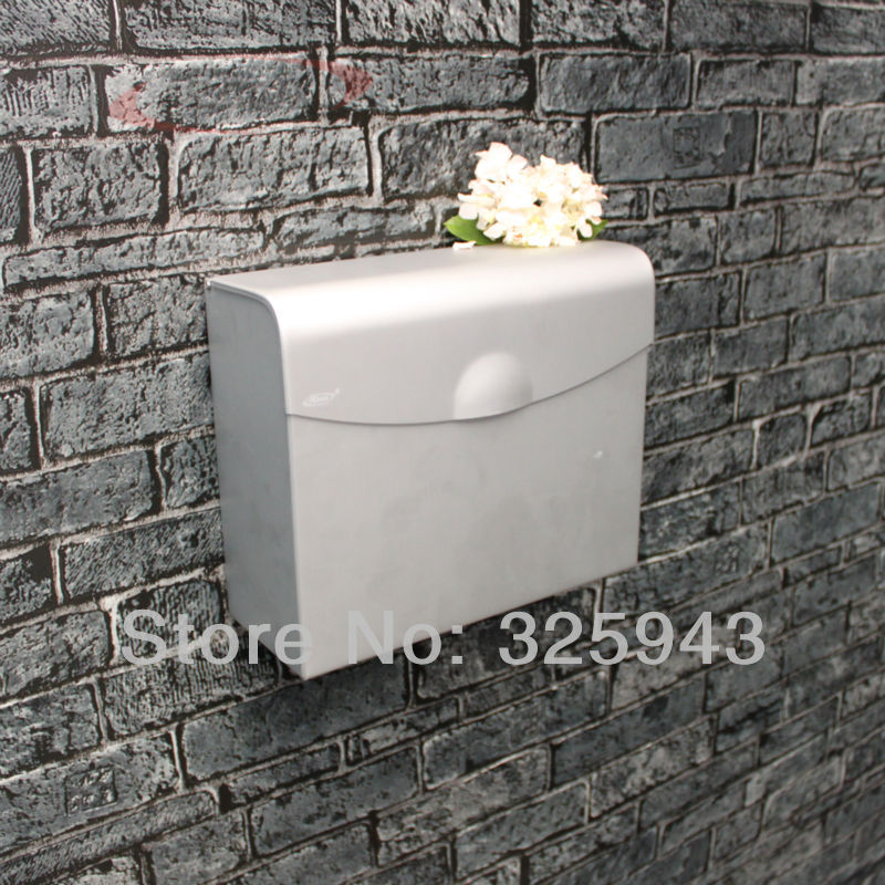 Aluminum Postbox Tiolet Paper Holder CaseWith Cover Roll Dispenser Carton Plumbing Fixtures Bathroom Accesories