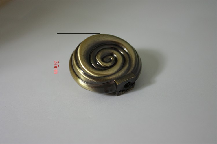 Hot Sale 8 pcs Bronze Snail Handles Baby Cartoon Spiral Shape Furniture Knobs(D:35mm)