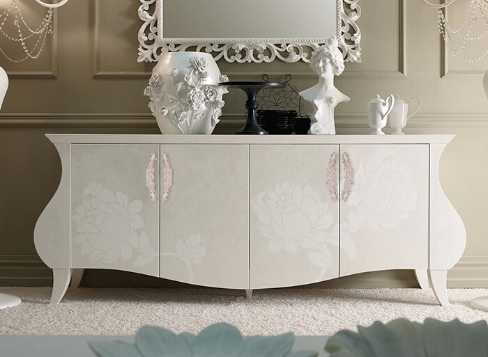 Golden Edge Handle Ivory White Cupboard Door Cabinet Drawer Knob Pulls, 128mm bedroom Furniture Kitchen Cabinet Handle pulls