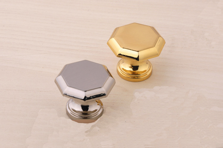 Single Hole 30mm Silver and gold zinc Alloy Cupboard Wardrobe Knob Drawer Door Handle Pull  furniture handle drawer knobs