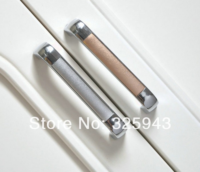 128mm Zinc Alloy Chrome Finished Simple Cabinet Cupboard Drawer Pull Handle Bars
