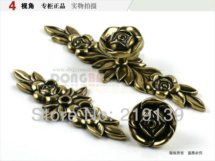42*12MM Antique Small Drawer Cabinet Handle Dresser Drawer Knobs Strawberry Zinc Alloy Handle