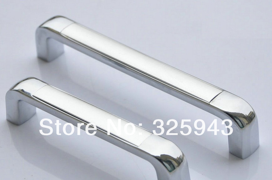 96mm Zinc Alloy Chrome Finished Simple Cabinet Cupboard Drawer Pull Handle Bars