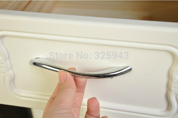 Free Shipping 2pcs Solid Cool S-types Zinc Alloy Kitchen Cabinet Cupboard Handle Children Closet Dresser Drawer Pulls 96mm