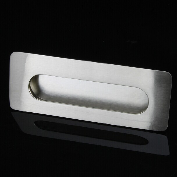 96mm satin / silver cabinet pulls / drawer pull knobs / wardrobe pulls / dresser invisible pulls 10pcs/lot