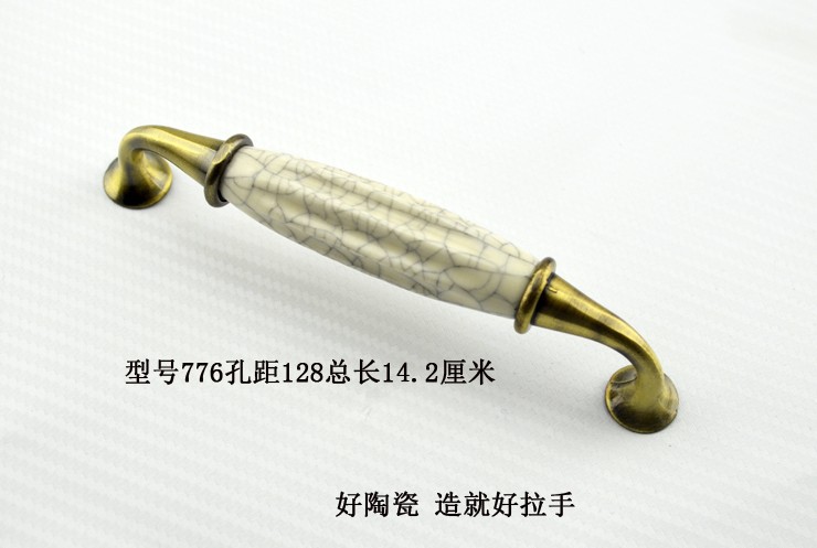 Ceramic handle  The drawer pull   Cabinet handle   Zinc alloy handle