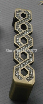 160mm Free Shipping crystal glass cupboard handles and knobs for cabinet drawer wardrobe