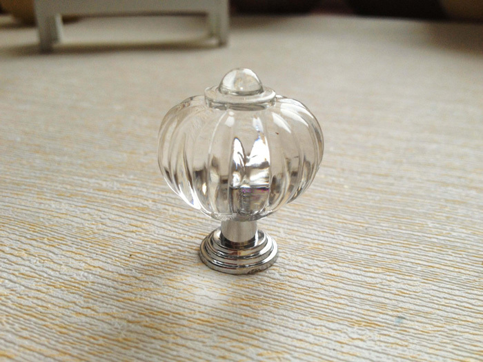 20pcs Clear Crystal Glass Kitchen Cabinet Knobs And Handles