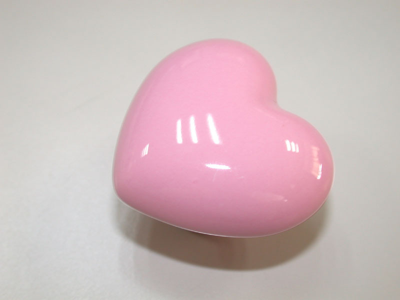 Pink porcelain love heart cartoon cabinet knob, Ceramic Loving Hearts Cabinet Wardrobe Cupboard Knob Drawer Pulls Handles 10PCS