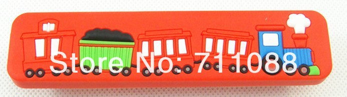 by express 50pcs/lot soft train head 96mm type children furniture kno,door knob and drawer handle