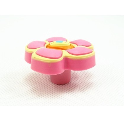children knob prevent soft pink flower cabinet drawer handle children room handle furniture knob kid knob