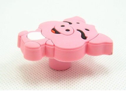 children knob prevent soft pink pig cabinet drawer handle children room handle furniture knob kid knob